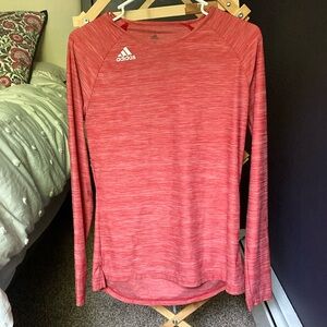 Adidas Red Long Sleeve Shirt